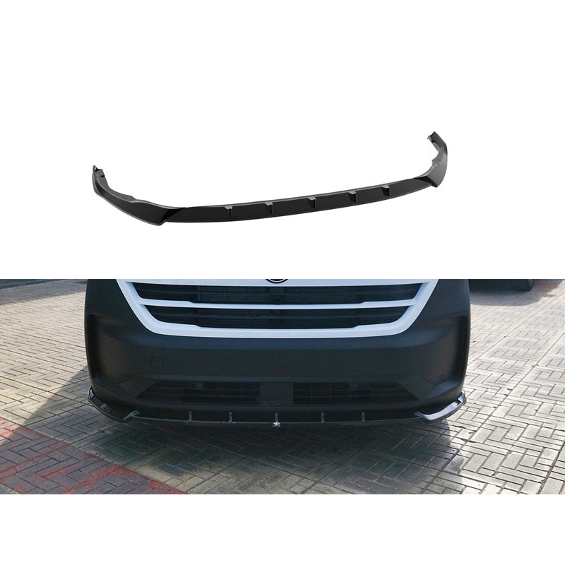 Motordrome, Frontspoiler, passt für Volkswagen Transporter T7 & T7 Caravelle (2024-), Glanzschwarz