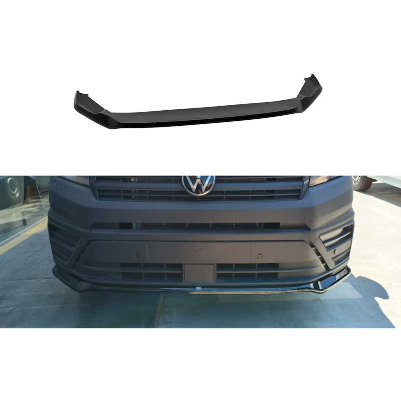 Motordrome, Frontspoiler, ABS in Glanzschwarz, passend für Volkswagen Crafter II (2016-) & MAN TGE (2017-) PreFacelift