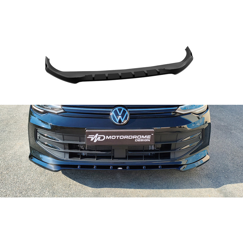 Motordrome, Frontspoiler, Glanzschwarz, passend für Volkswagen Golf 8 Facelift (2024-) inkl. Variant (ABS)