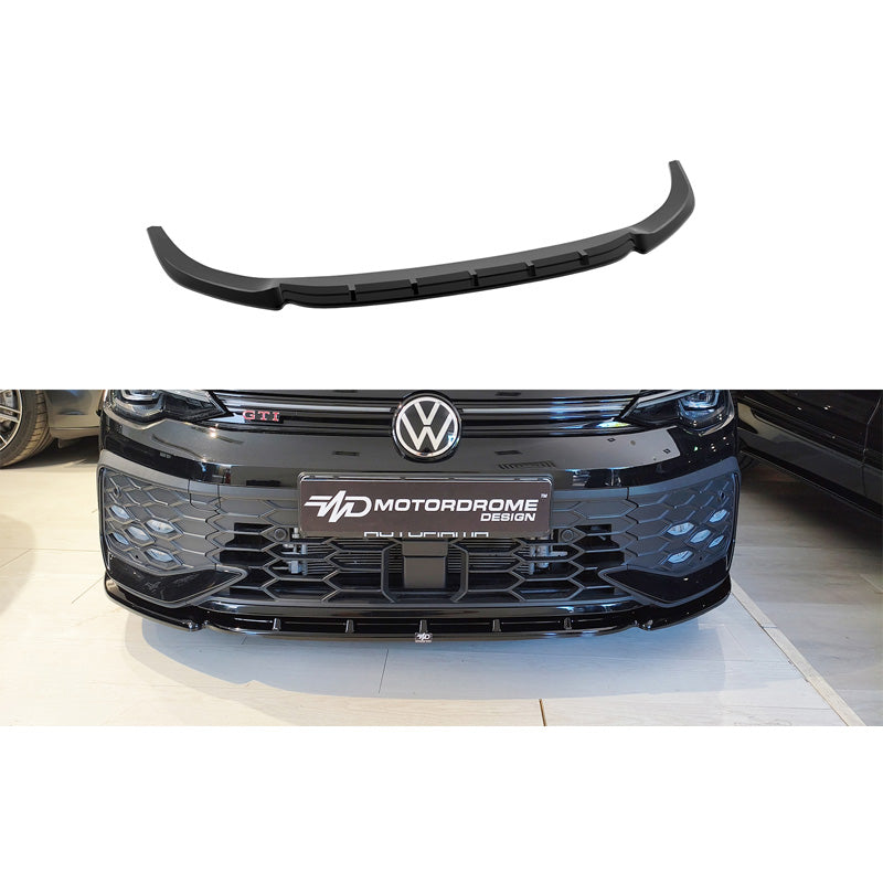 Motordrome, Frontspoiler, Glänzend Schwarz, passt zu Volkswagen Golf 8 Facelift R-Line/GTE/GTI (2024-)
