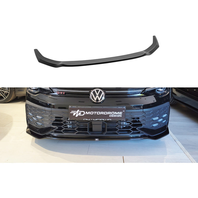 Motordrome, Frontspoiler, Glänzend Schwarz, passt zu Volkswagen Golf 8 Facelift R-Line/GTE/GTI (2024-)