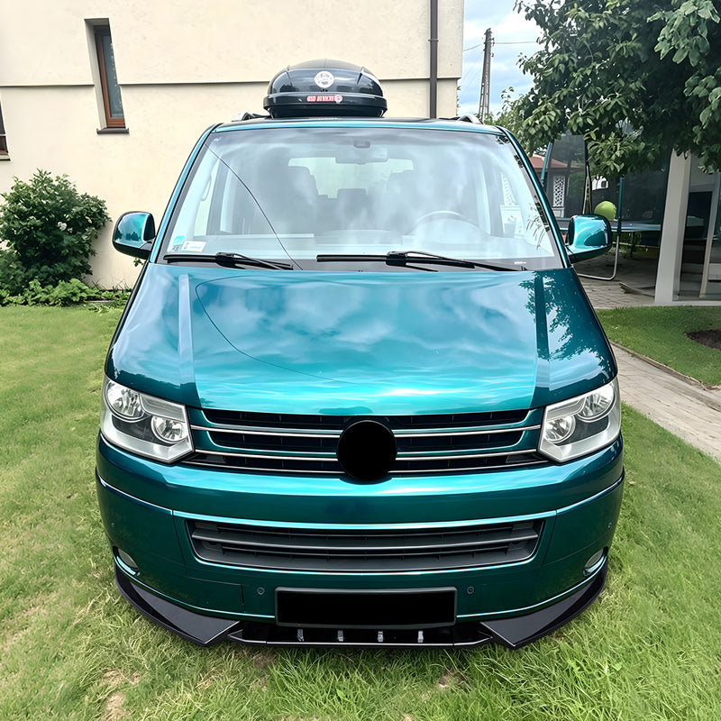 AutoStyle, Frontspoiler, Blank sort ABS, 3-styk, passer til Volkswagen Transporter T5.1 (2010-2015)