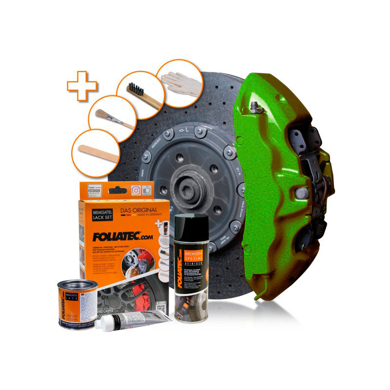 Foliatec, Bremssattellack, performance green metallic, 3-komponentig