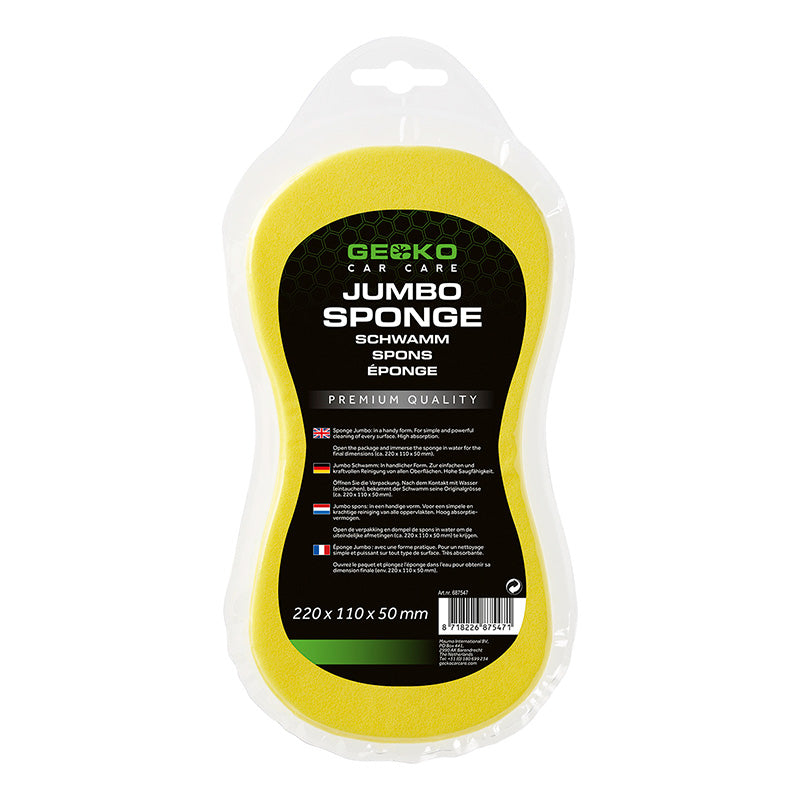 Gecko, Jumbo Schwamm vakuumverpackt, Flüssigkeit, Schwarz