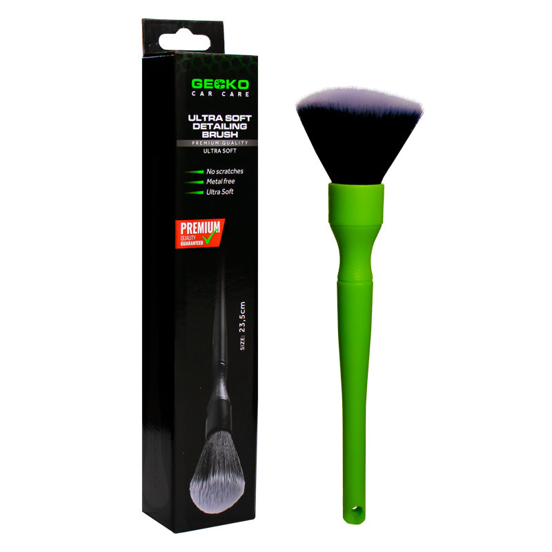 Gecko, Ultra Soft Dash & Trim Bürste 23,5cm, Kunststoff, Grün, Schwarz