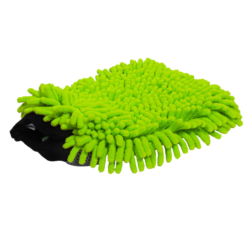 Gecko, 2in1 Mikrofaser Waschhandschuh 25x17cm, Microfiber, Grün