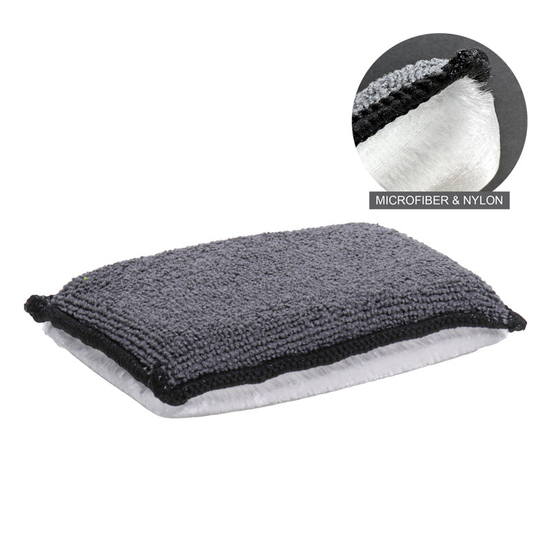 Gecko, 2in1 Innenraum-Schrubber 13x9x2,5cm, Microfiber, Grau