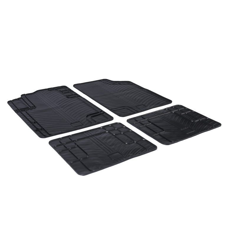 Gledring, Satz Gummimatten Universal T-MultiForm (T Profil 4-teilig), Schwarz