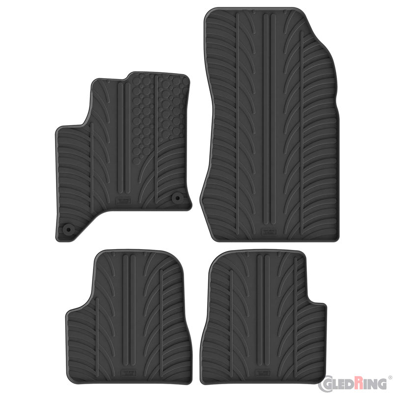 Gledring, Gummimatte, T-Profil, 4-teilig, passt für Lancia Ypsilon (L21) MHEV (2024-)