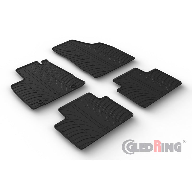 Gledring, Gummimatten, T-Profil, passt für MG 3 Hybrid+ 2024-, 4 Teile + Montageclips