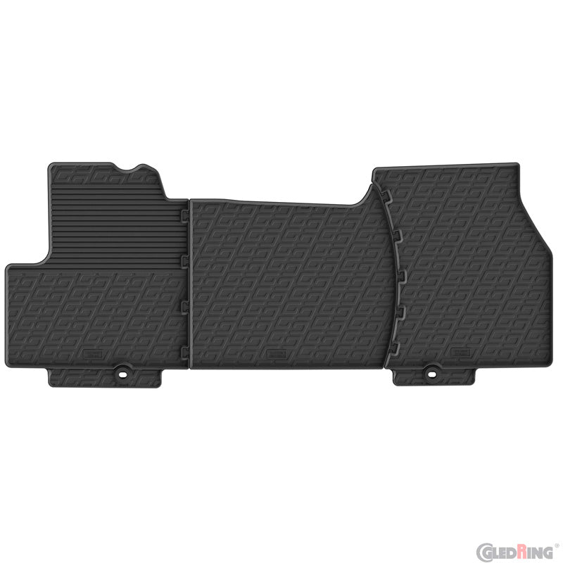Gledring, Gummimattenset, G-Profil, 3 Stk. + Mattenclips, passt für Citroën Jumper Cargo & Fiat Ducato Cargo & Peugeot Boxer Cargo & Toyota Proace Max Cargo (2022-)