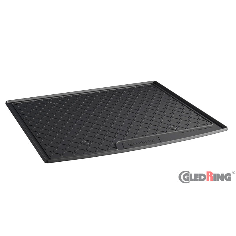 Gledring, Rubbasol (Gummi) Kofferraumwanne passend für Audi Q3 Sportback (F3N) 2019- (Höhe variabele Ladeboden), Schwarz