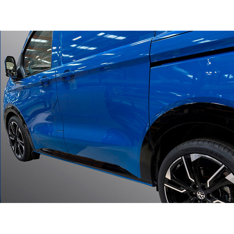 RGM, Karosserieleisten, Glanzschwarz, 5-teiliges Set, passt für Volkswagen Transporter T7 (2024-) & Ford Transit/Tourneo Custom (2023-), kurzer Radstand