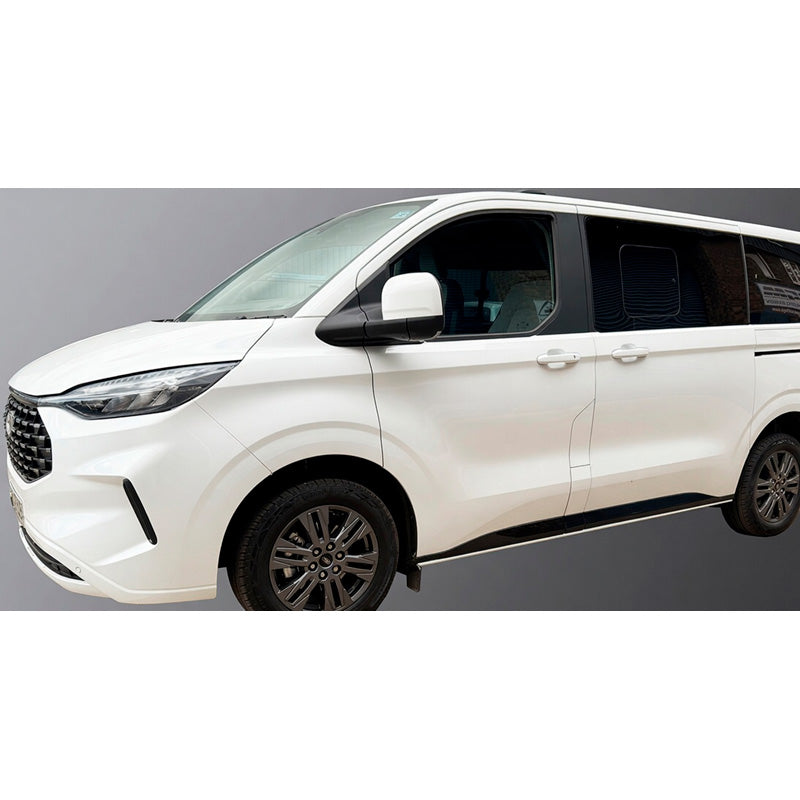 RGM, Karosserieleisten-Abdeckungen, Glanzschwarz, passt für Volkswagen Transporter T7 (2024-) & Ford Transit/Tourneo Custom (2023-) Kurzer Radstand ohne Kotflügelverbreiterungen