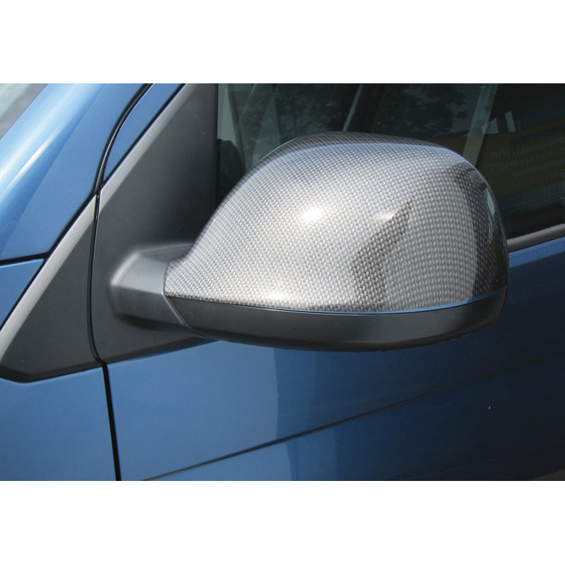 RGM, Satz Spiegelkappen, passt für Volkswagen Transporter T6 2015- Carbon-Look