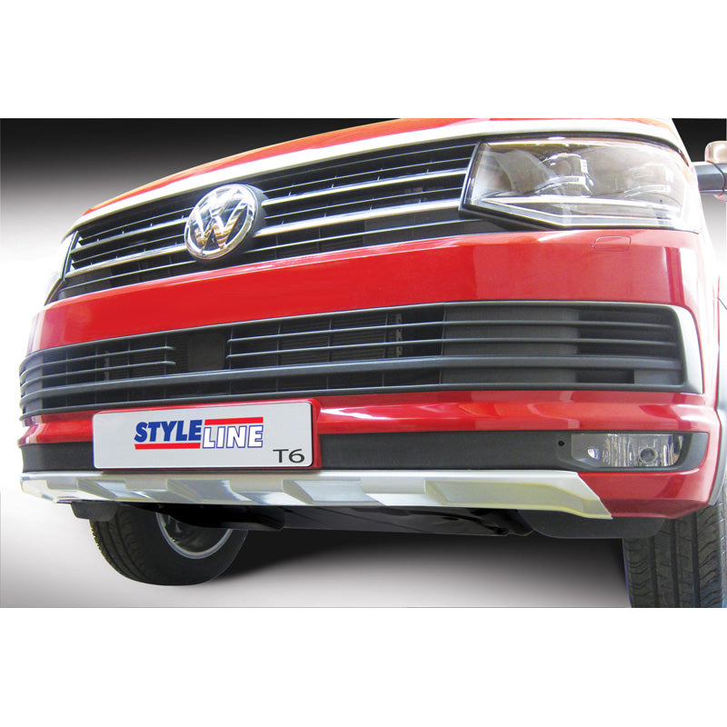 RGM, Frontspoiler 'Skid-Plate', passt für Volkswagen Transporter T6 2015-2020 Silber