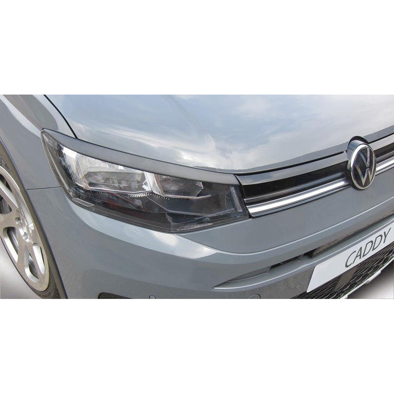 RGM, Scheinwerferblenden, ABS-Kunststoff, Schwarz, Passend für Volkswagen Caddy V 2020- (Halogen)