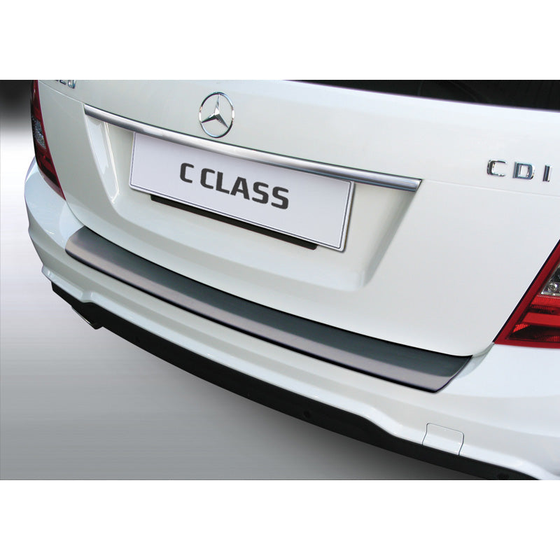 RGM, ABS Heckstoßstangenschutz passend für Mercedes C-Klasse W204 Estate 2011-2014 Schwarz, Mattschwarz