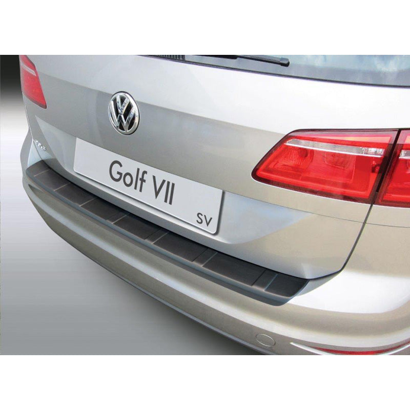 RGM, ABS Heckstoßstangenschutz passend für Volkswagen Golf VII Sportsvan 2014-2020 Ribbed Schwarz, Mattschwarz