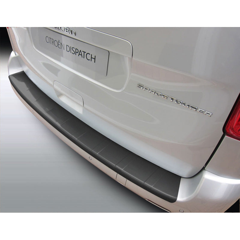 RGM, Heckstoßstangenschutz, ABS, Schwarz 'gerippt', Passt zu Citroën Jumpy, Peugeot Expert, Toyota Proace, Opel Vivaro, Fiat Scudo 2016-2022, 'Rippen'
