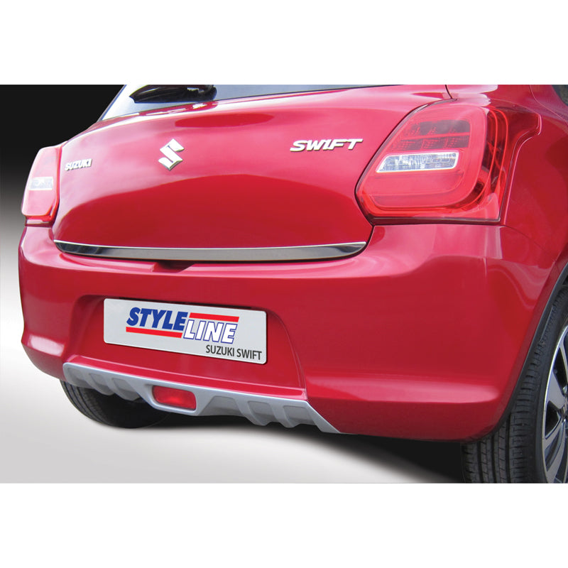RGM, Heckstoßstangenansatz 'Skid-Plate', passt für Suzuki Swift IV 5-Türer exkl. Sport 5/2017- Silber
