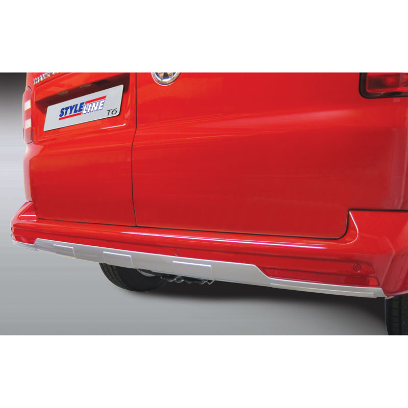 RGM, Heckstoßstangenschürze „Skid-Plate“, passend für Volkswagen Transporter T6 2015-2020 & T6.1 2020- (mit Hecktüren) Silber