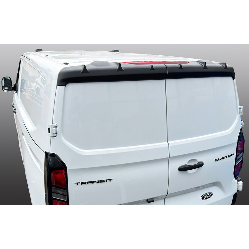 RGM, Dachspoiler, Schwarz ABS, Passt zu Ford Transit Custom / Tourneo Custom (V710) 2023- & Volkswagen Transporter T7 2024- (Modelle mit Hecktüren)