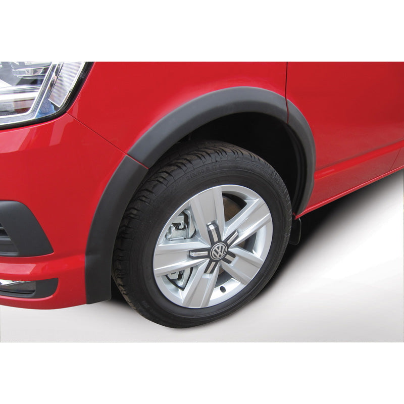 RGM, Satz Radlaufverbreiterungen, passt für Volkswagen Transporter T6 2015- Kurzer Radstand - linke Schiebetür - Heckklappe - Schwarz