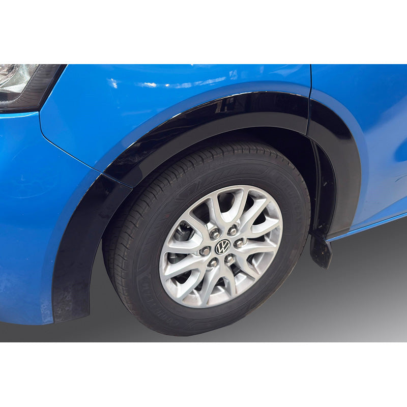 RGM, Radlaufverbreiterung, Gloss Black, 11-teilig, passt zu Volkswagen Transporter T7 (2024-) - kurzer Radstand - linke Schiebetür