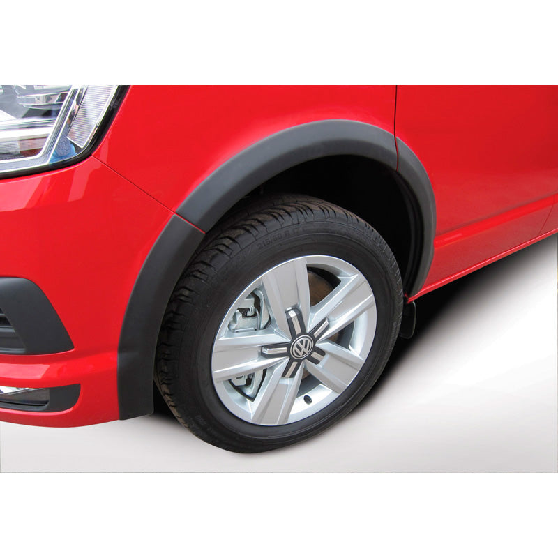 RGM, Satz Radlaufverbreiterungen, passt für Volkswagen Transporter T6.1 2019-2022 kurzer Radstand - Doppelschiebetür - Heckklappe - Schwarz