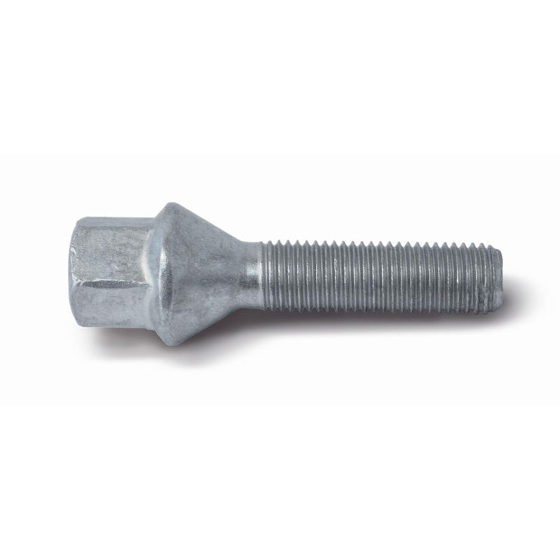 H&R, Radschraube Kegelbund M12x1.25 - Länge 25mm, Stahl, Silber