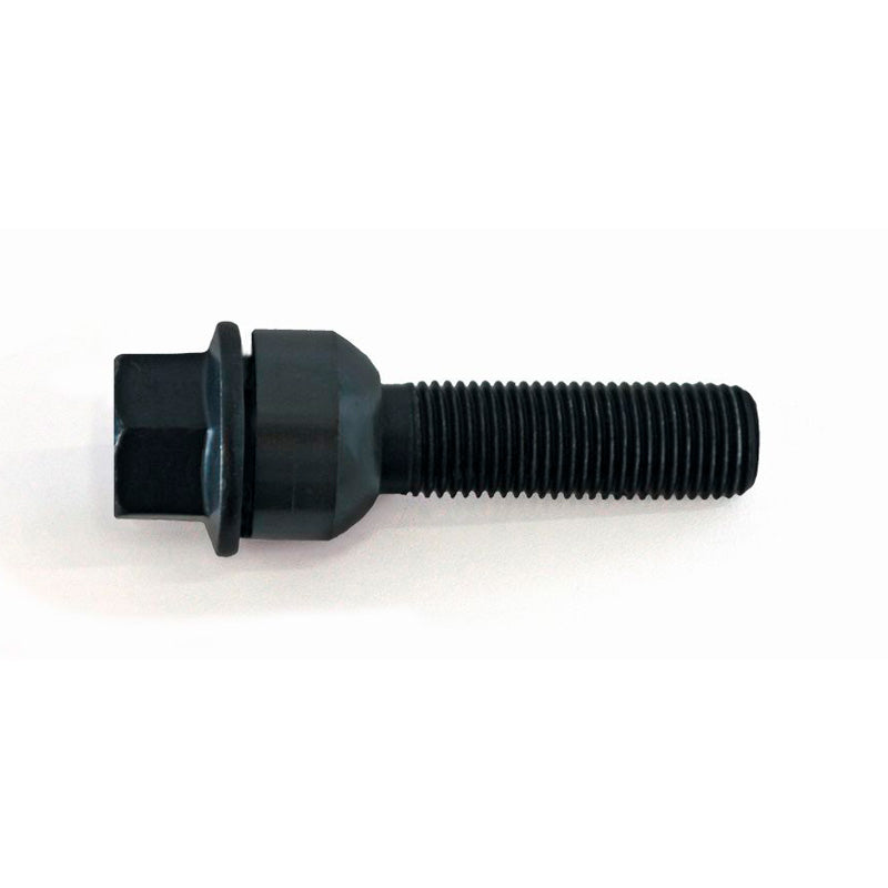 H&R, Radschraube Kugelbund mit bewegliche Kugelbund R14 M14x1.50 - Länge 57mm - Schwarz (z.B. passend für Porsche), Stahl