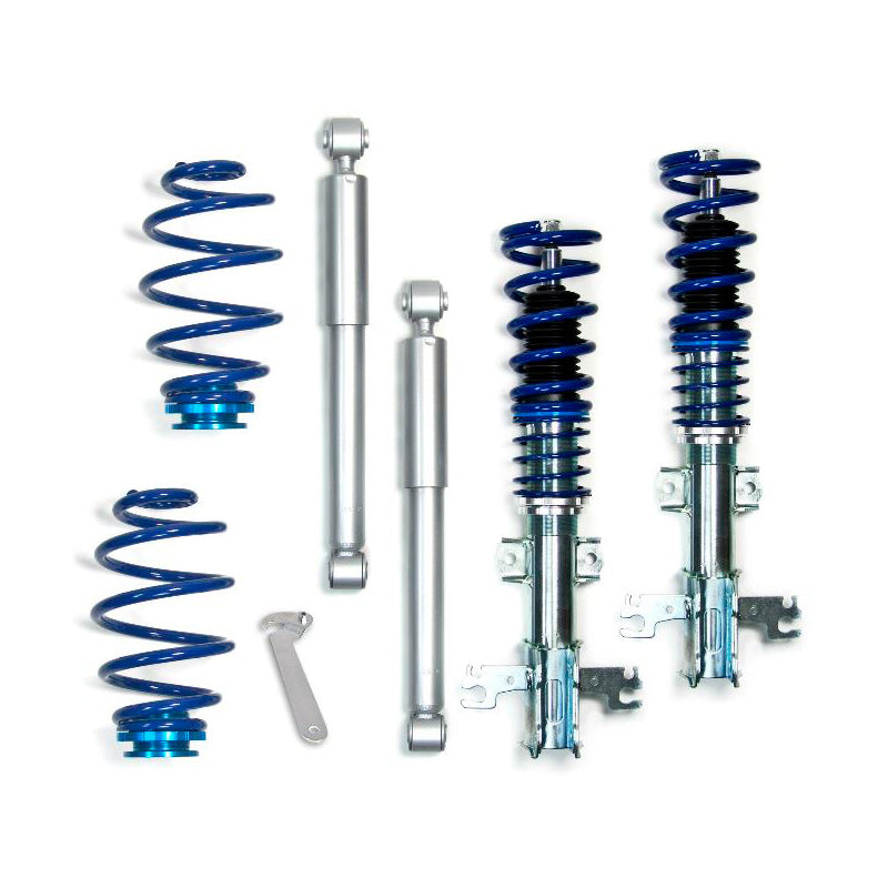 Bonrath, Gewindefahrwerke passend für Volvo S70 1997-2000 exkl. AWD (4x4), Stahl, Aluminium, Blau