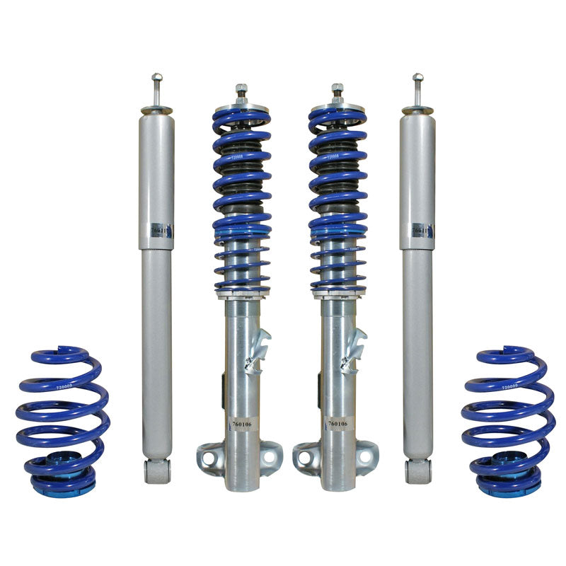 Bonrath, Gewindefahrwerke passend für BMW 3er E36 Compact 1994-1998 & Z3 Coupe/Roadster 1995- (exkl. EDC), Stahl, Aluminium, Blau