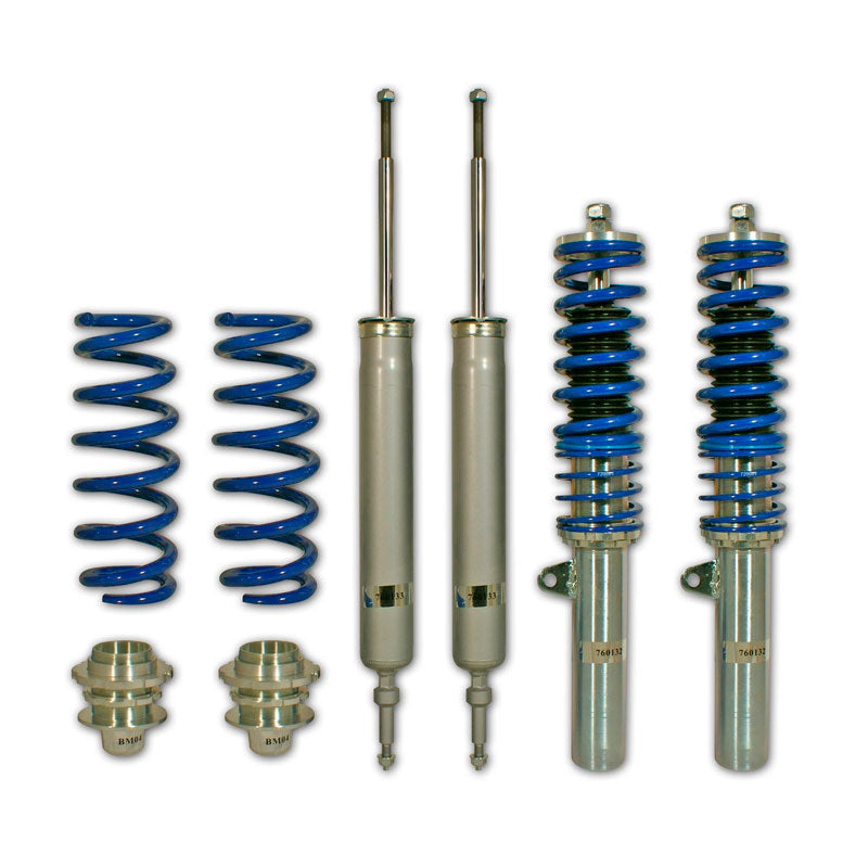 Bonrath, Gewindefahrwerke passend für BMW 3er E90/E91/E92/E93 4/6-Zylinder 2005-2011 exkl. xDrive, Stahl, Aluminium, Blau