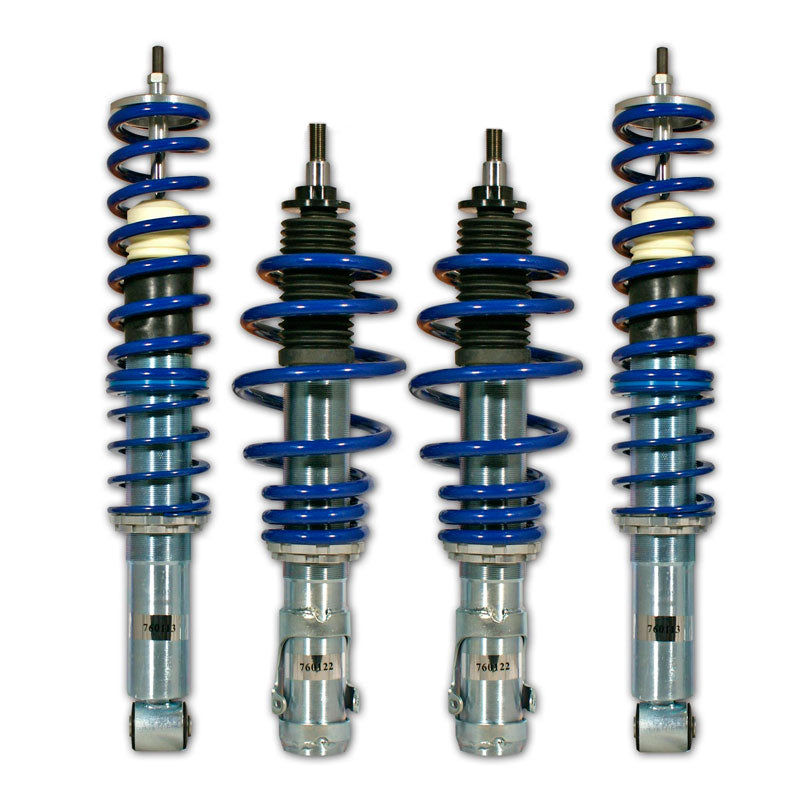 Bonrath, Gewindefahrwerke passend für Volkswagen Polo 6N/6KV Hatchback/Variant 1994-1999, Stahl, Aluminium, Blau