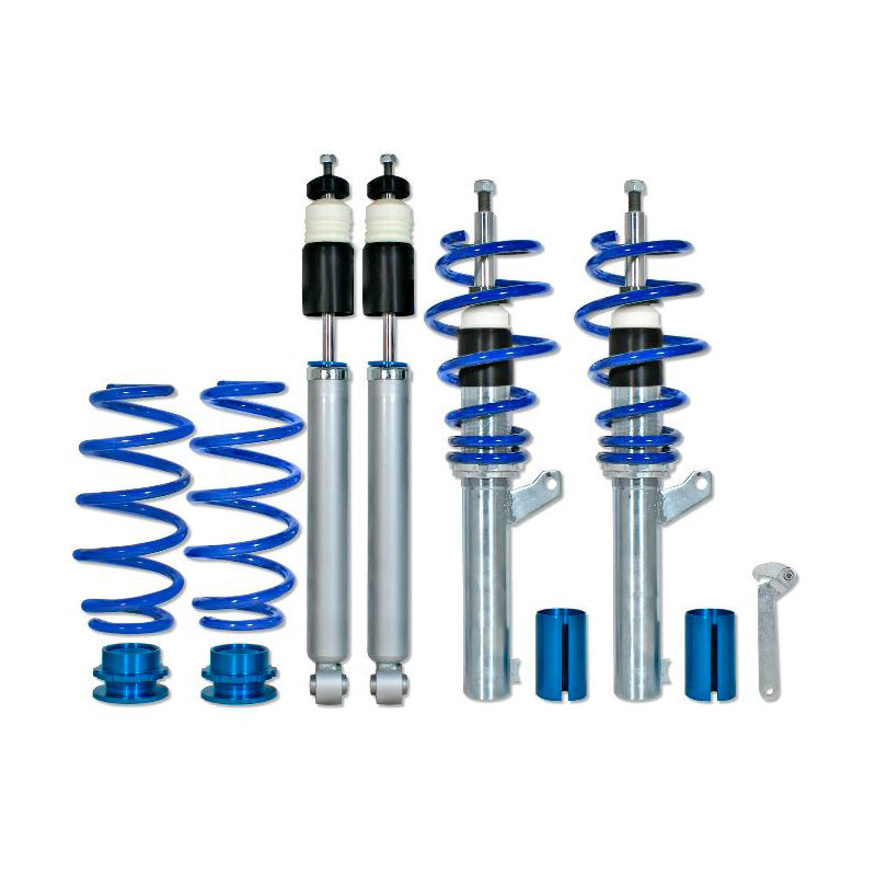 Bonrath, Gewindefahrwerke passend für Volkswagen Eos 1.9TDi DSG/2.0TDi/3.2 2004-, Stahl, Aluminium, Blau