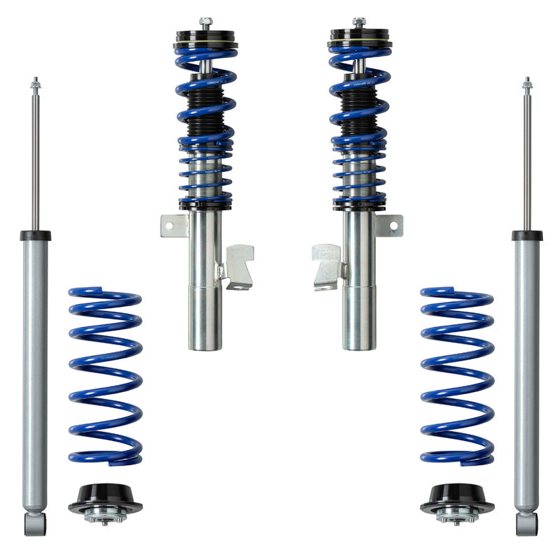 Bonrath, Gewindefahrwerke passend für Ford Focus MK2 2004-2012 exkl. Cabrio/Wagon, Stahl, Aluminium, Blau