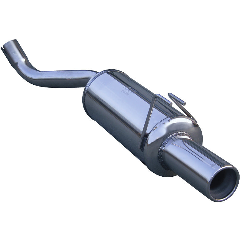 InoXcar, 100% Edelstahl Sportauspuff passend für Alfa Romeo 145 1.4 TS (103PS) 1994-1997 80mm, Inox