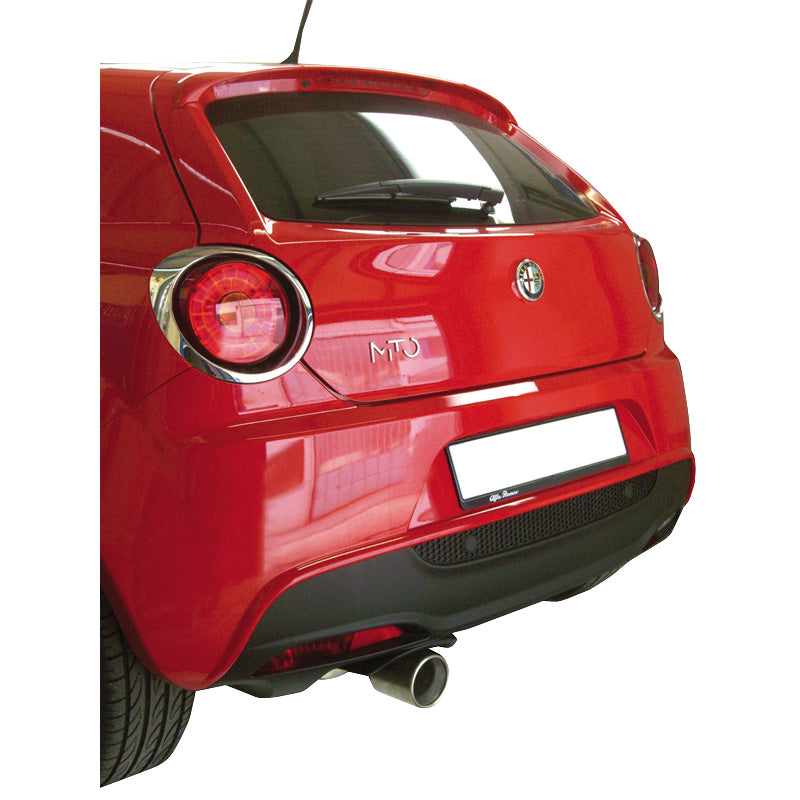 InoXcar, 100% Edelstahl Sportauspuff passend für Alfa Romeo Mito 1.4JTS (155PS) 8/2008- 102mm, Inox