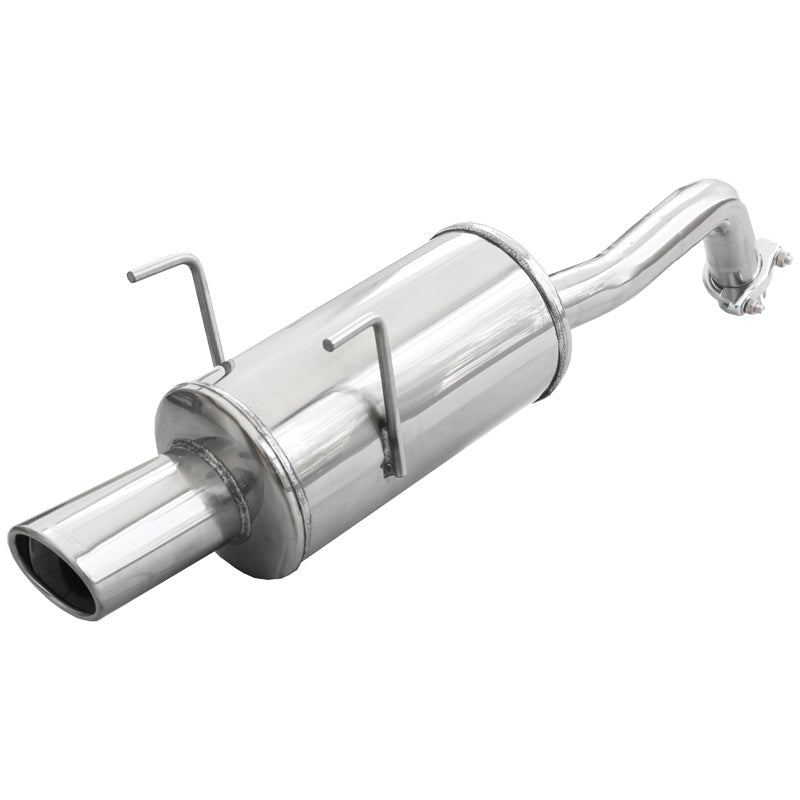 InoXcar, 100% Edelstahl Sportauspuff passend für Fiat 500 1.4 16v (100PS) 2007- 90x70mm, Inox