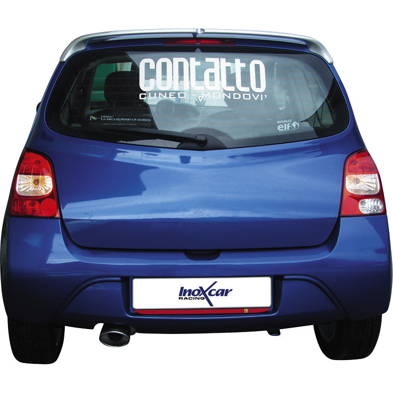 InoXcar, 100% Edelstahl Sportauspuff passend für Renault Twingo GT 1.2T (100PS) 2007- 120x80mm, Inox
