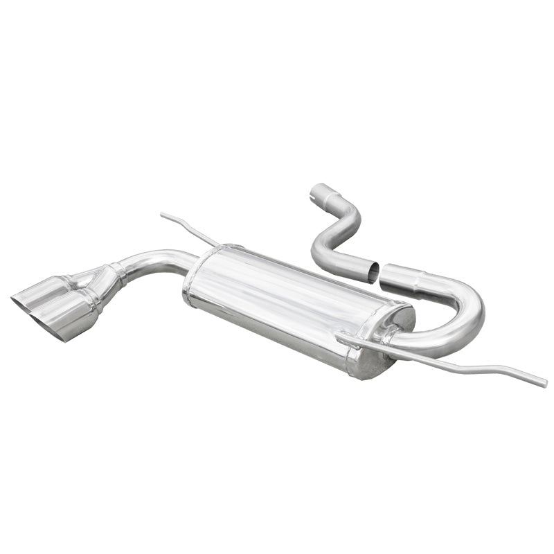 InoXcar, 100% Edelstahl Sportauspuff passend für Seat Leon 1P 1.6 (102PS) 2005- 2x76mm Racing, Inox