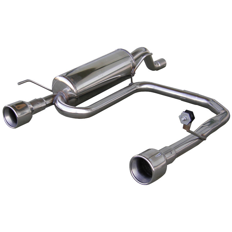 InoXcar, 100% Edelstahl Doppelauspuff passend für Alfa Romeo Mito 1.4JTS (155PS) 8/2008- Links/Rechts 102mm, Inox