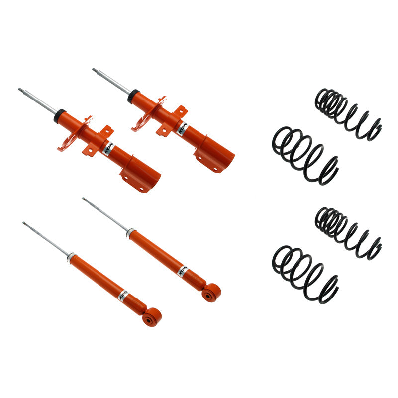 KONI, STR.T Kit passend für Renault Clio III Estate 1.4 16V/1.6 16V/1.5dCi 2008-2012 - 45/45mm (1120-1405), Stahl, Orange