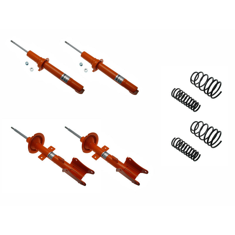 KONI, STR.T Kit passend für Alfa Romeo 147 1.6TS/2.0TS/1.9JTD(M) / GT Coupé (exkl. 3.2 V6) 2004-2010 - 35/35mm - VA-Last -980kg (1120-3601), Stahl, Orange