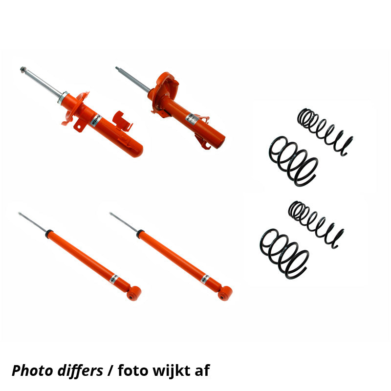 KONI, STR.T Kit passend für Volkswagen Golf I GTI 1976-1983 - 25/40mm - VA-Last 661kg- - HA-Last 571kg- (1120-5404), Stahl, Orange