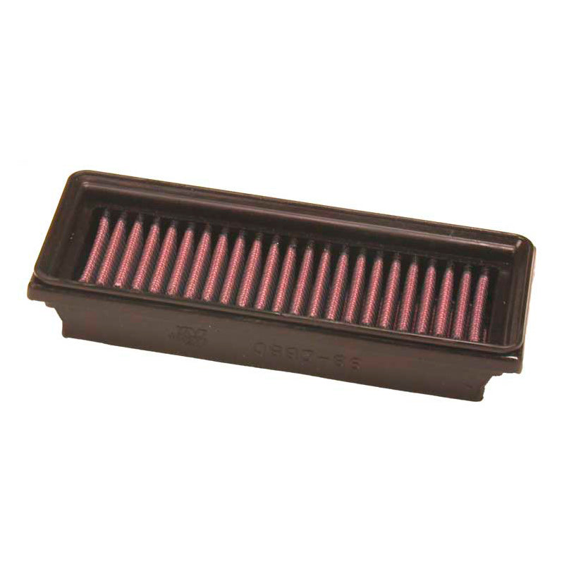 K&N, Tauschluftfilter passend für Renault Clio, Twingo 1.2i 16V 2001-2007 / Nissan Kubistar 1.2 16V 2006-2008 (33-2860), Baumwolle, Rot