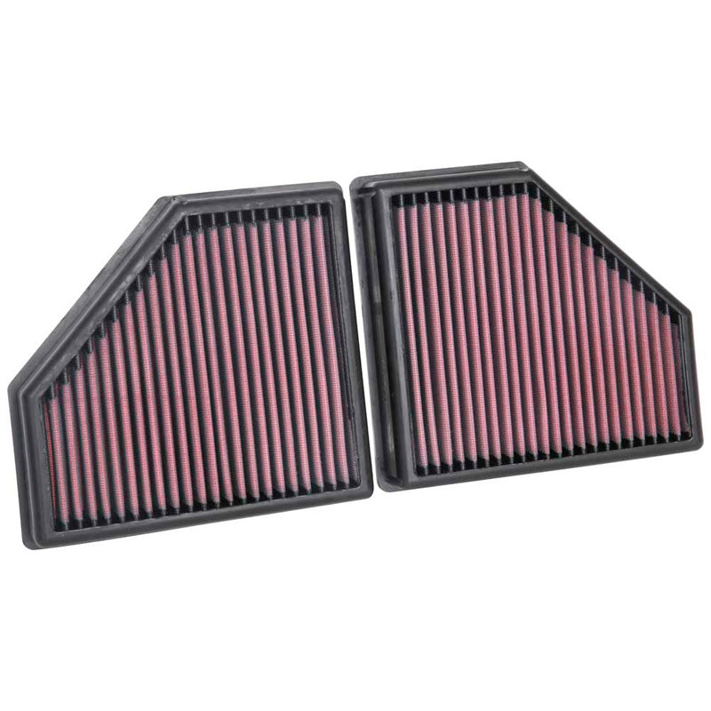 K&N, Panelfilter, Passend für BMW 750i 4.4 (2016-) & M550i xDrive 4.4 (2018-), wiederverwendbar, Satz mit 2 Stk.