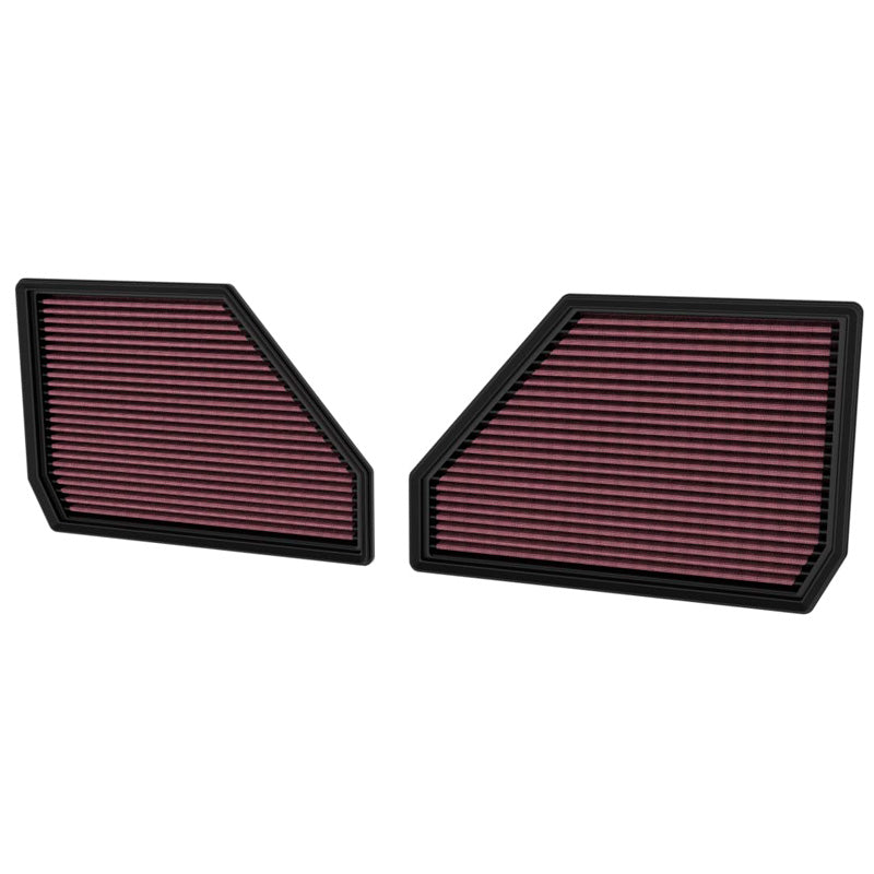 K&N, Panel-Luftfilter, passt für BMW X5 (G05), X6 (G06), X7 (G07), XM (G09) 4.4L V8, 2er-Set, 33-5144